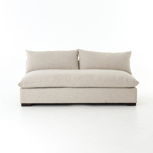 Grant Armless Sofa-Oatmeal