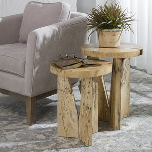 Nadette Natural Nesting Tables, S/2