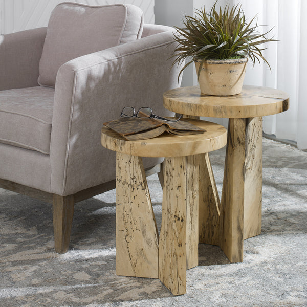 Nadette Natural Nesting Tables, S/2