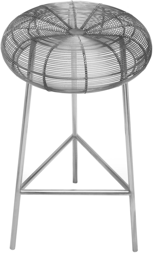 Sylvester Counter Stool In Silver