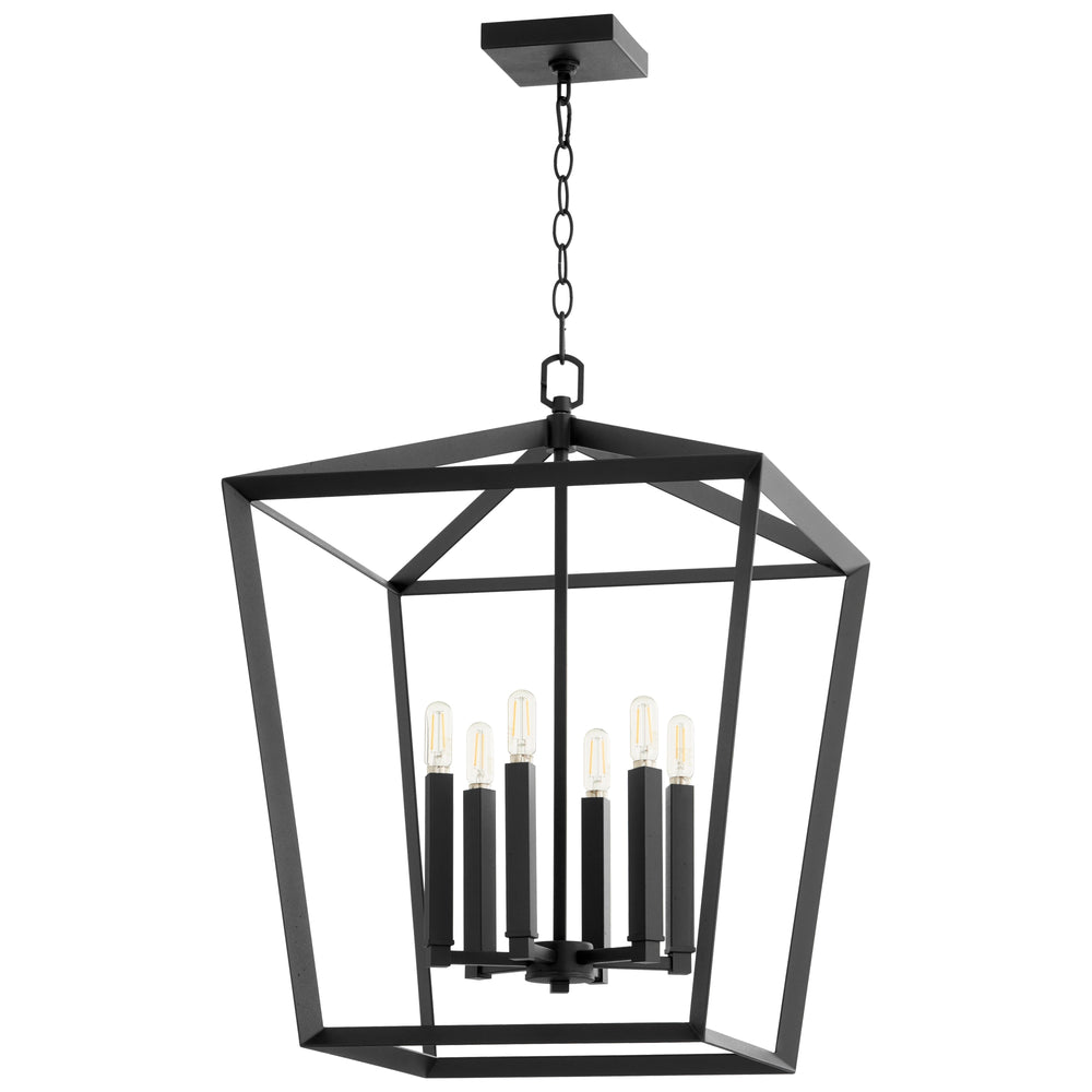 Hyperion 6Lt Chandelier In Noir
