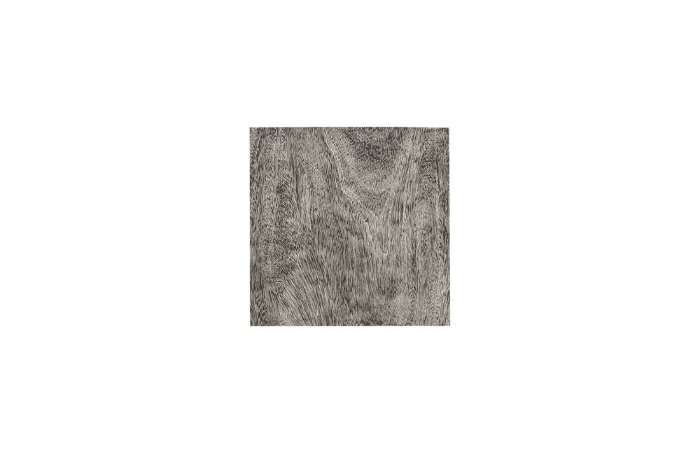 Origins Pedestal, Mitered Chamcha Wood, Grey Stone, Large