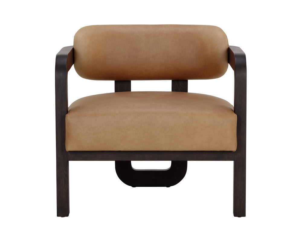 MADRONE LOUNGE CHAIR - BROWN - LUDLOW SESAME LEATHER