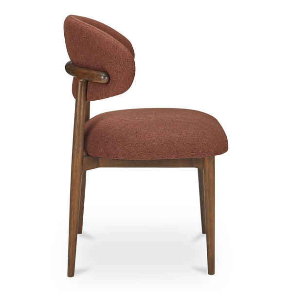 Ellie Dining Chair in Rust Upholstery