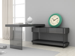 Reese Desk in Grey High Gloss