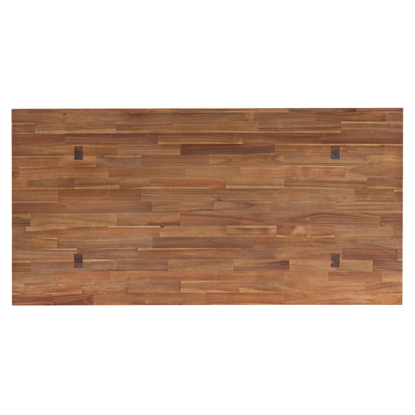 Bedford 79" Rect. Dining Table "A" Base In Brushed Brown 