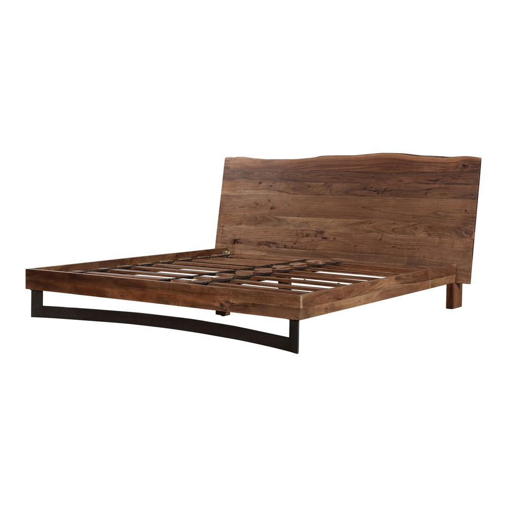 Moe's Bent King Size Bed in Acacia Wood
