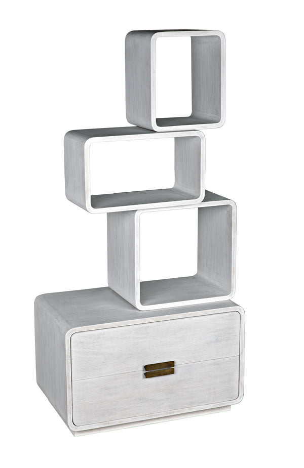 Belini Bookcase, White Wash