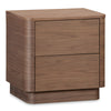Moe's Round Off Tall Nightstand in Walnut Brown