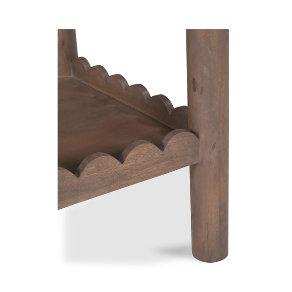 Wiley Side Table in Vintage Brown Finish