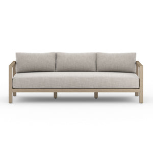 Sonoma Outdoor Sofa In 88" In Brown/Stone Grey
