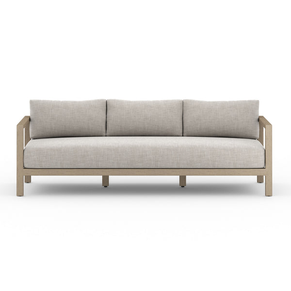 Sonoma Outdoor Sofa In 88" In Brown/Stone Grey
