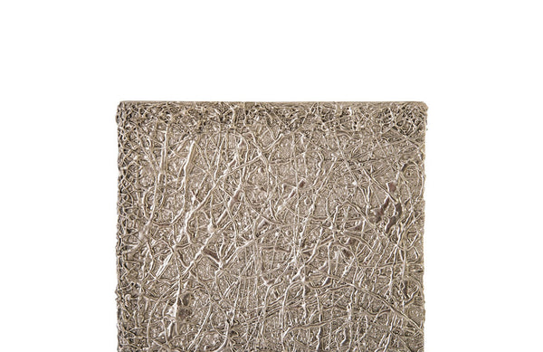 String Theory Pedestal, Silver Leaf, Large