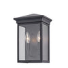 Gable AC8161BK Outdoor Wall Light in Black