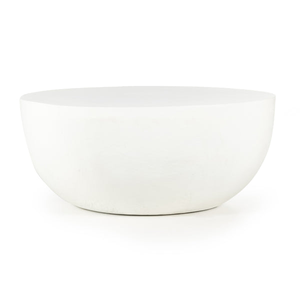 Basil Outdoor Coffee Table In Matte White