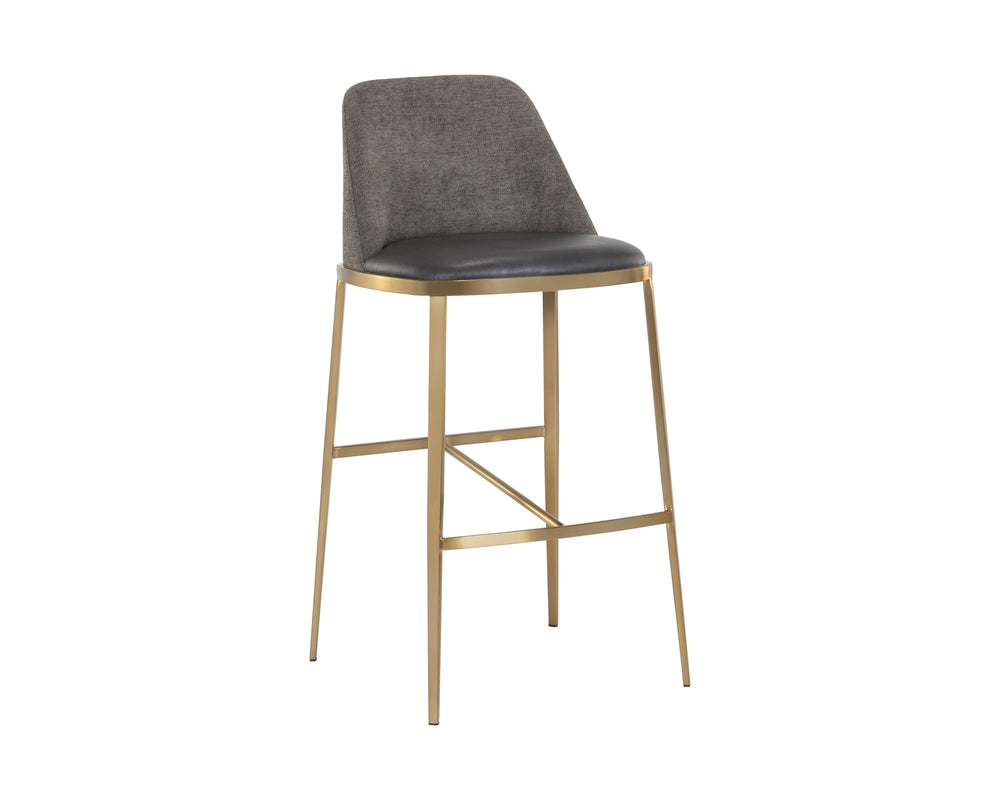 DOVER BARSTOOL - BRAVO PORTABELLA / SPARROW GREY