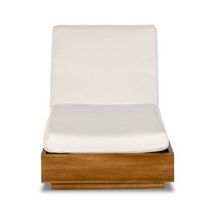 Kinta Outdoor Chaise Lounge In Natural Teak