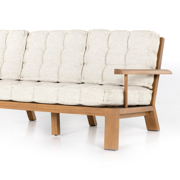 Beck Outdoor Sofa 85" In Natural Teak