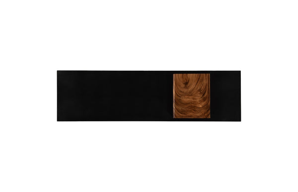 Slant Console, Natural/Black