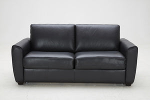 Ari Sofa Bed in Black Leather