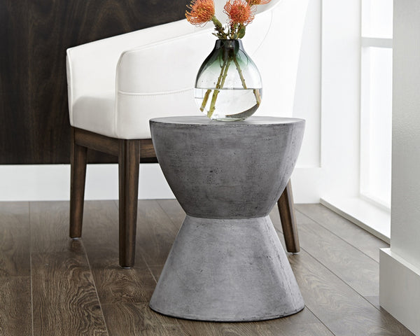 LOGAN END TABLE - ANTHRACITE  GREY
