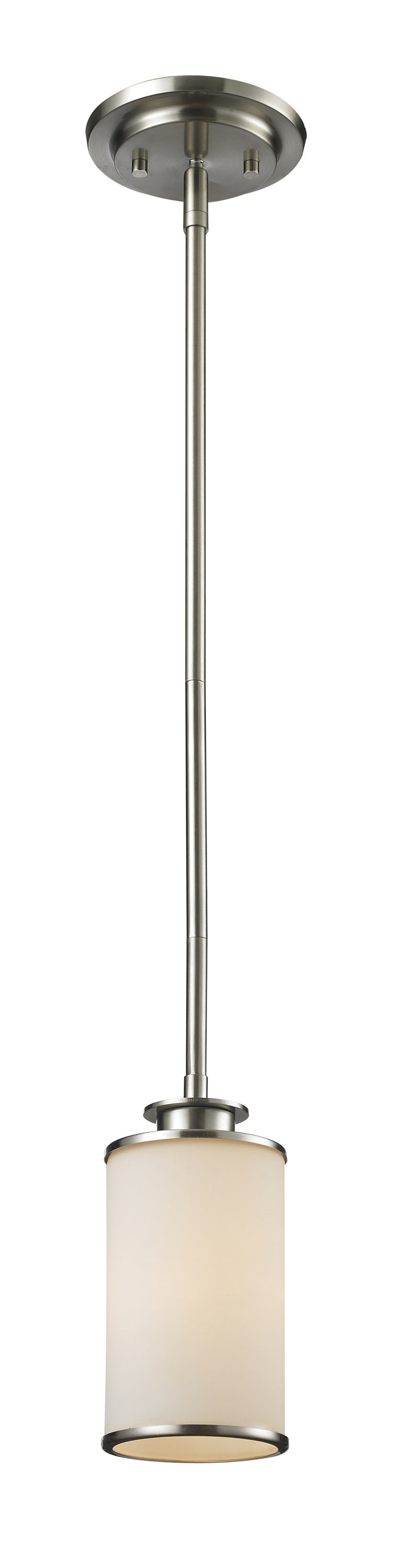 Savannah 1 Light Mini Pendant in Brushed Nickel Finish