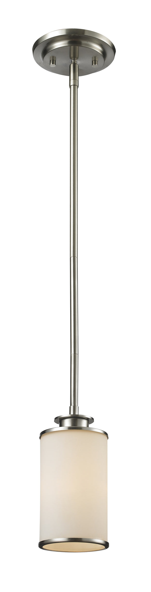 Savannah 1 Light Mini Pendant in Brushed Nickel Finish