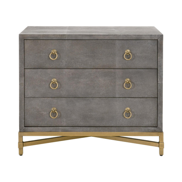 Strand Shagreen 3-Drawer Nightstand