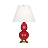 Ruby Red Small Double Gourd Accent Lamp