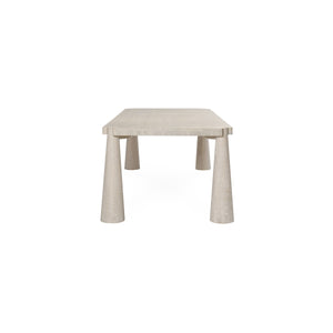 Classic Home Atrop Solid Oak Dining Table with Sculptural Legs