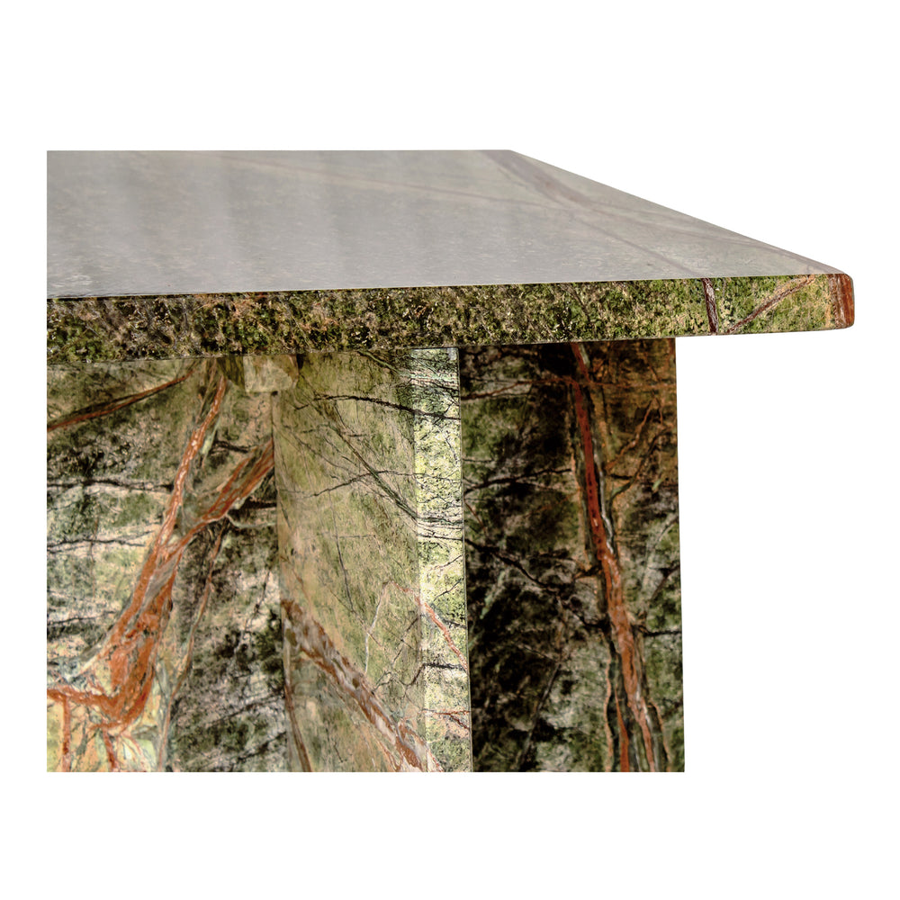 Moe's Blair Accent Table in Rainforest Green Marble