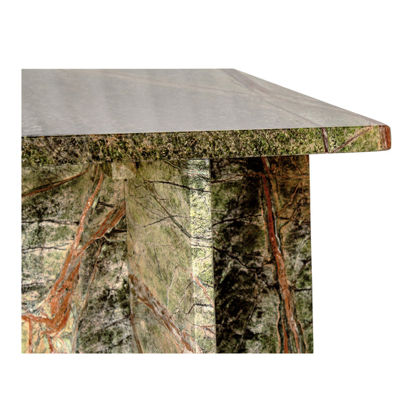 Moe's Blair Accent Table in Rainforest Green Marble