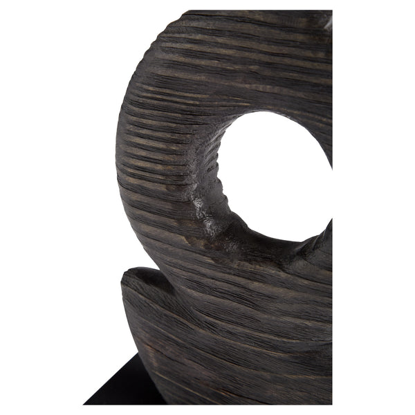 Dark Oval Sculpture | Black
