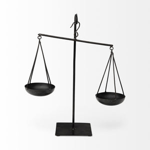 Ellis 10L x 4W Black Metal Vintage Inspired Weighing Scale