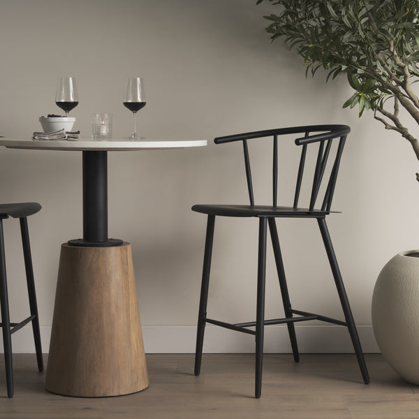 Colin Black Metal Counter Stool