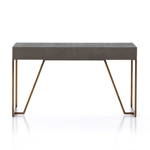 Shagreen Desk In Grey Shagreen