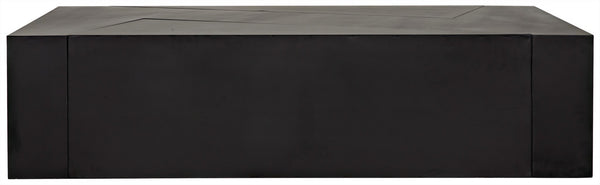 Element Industrial Steel Coffee Table in Matte Black