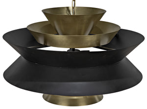 Arion Pendant, Steel with Brass Finish
