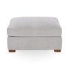 Audrey Ottoman Elite-Gray with Feather & Down Cushion