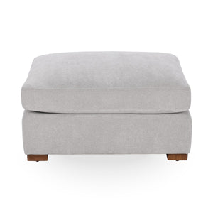 Audrey Ottoman Elite-Gray with Feather & Down Cushion