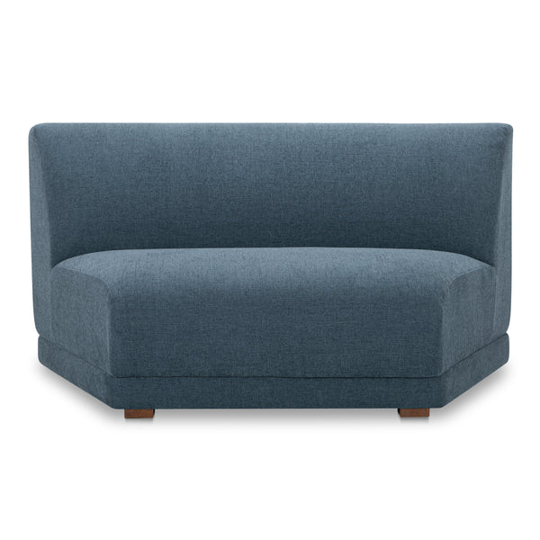 Moe's Fraser Wedge Slipper Chair Deep Blue