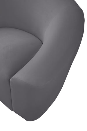 Vivian Chair In Grey Velvet
