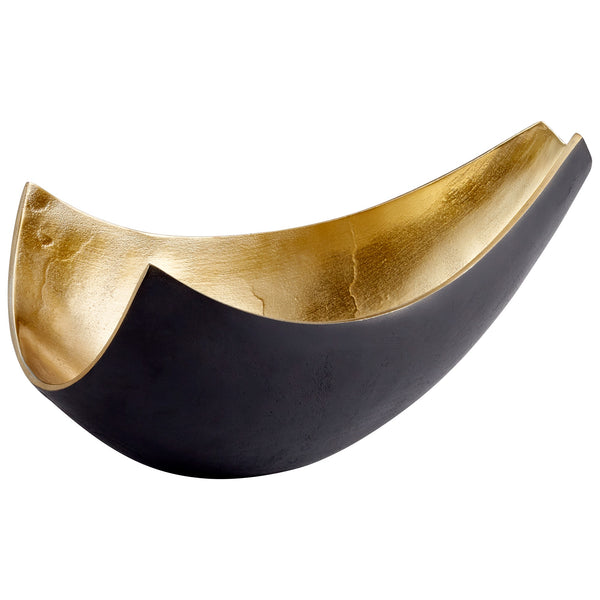 Boema Tray in Matt Black and Gold