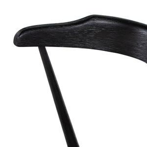Ripley Stool W Cushion In Black Oak In Counter