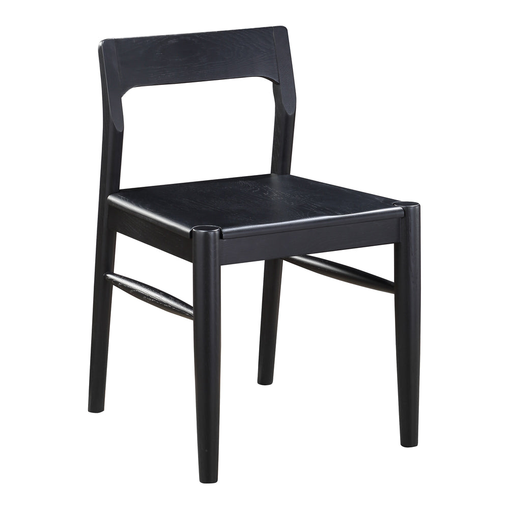 Moe's Owing Dining Chair Set in Black Oak