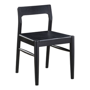 Moe's Owing Dining Chair Set in Black Oak