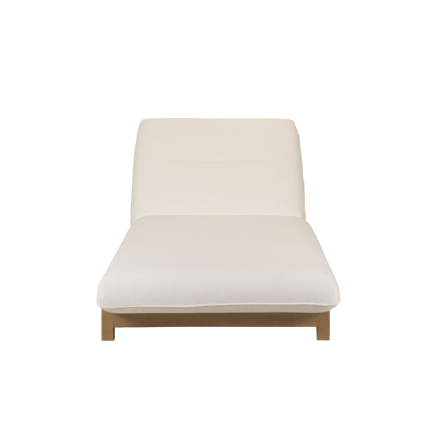 Enzo Outdoor Adjustable Lounge Chair in White