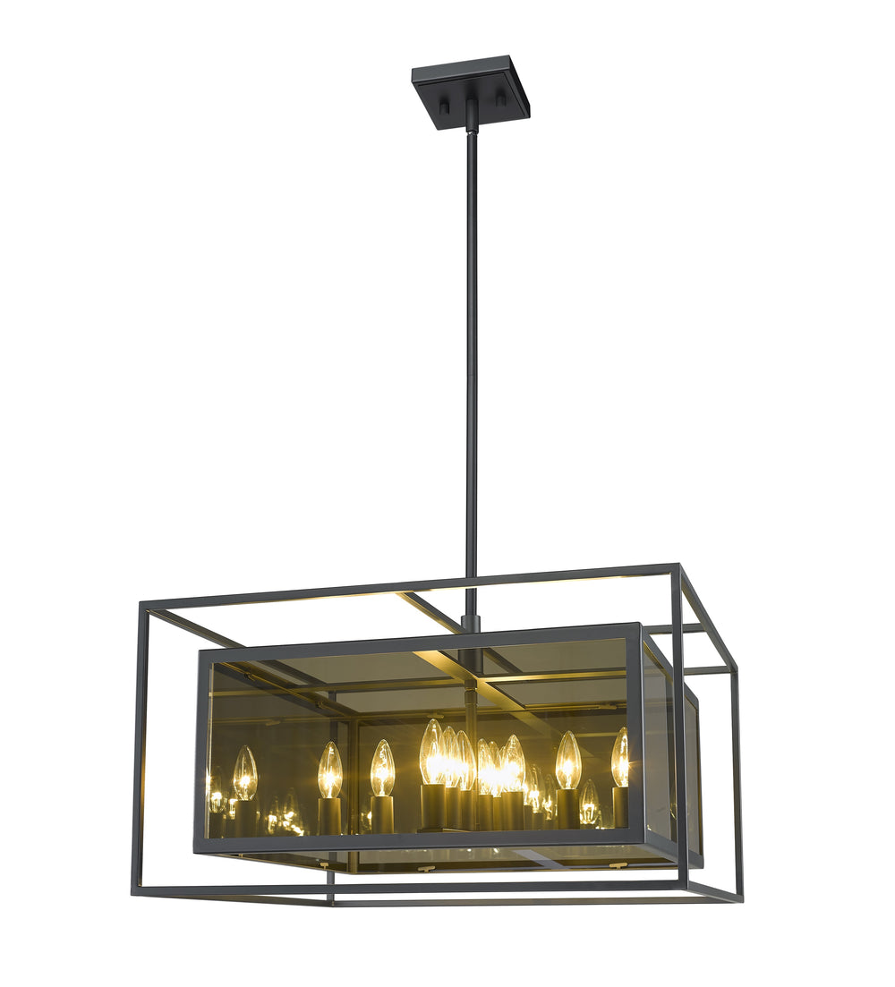 Infinity 12 Light Pendant in Misty Charcoal Finish
