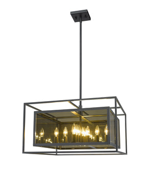 Infinity 12 Light Pendant in Misty Charcoal Finish