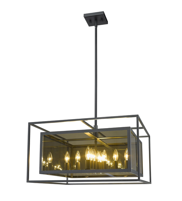 Infinity 12 Light Pendant in Misty Charcoal Finish